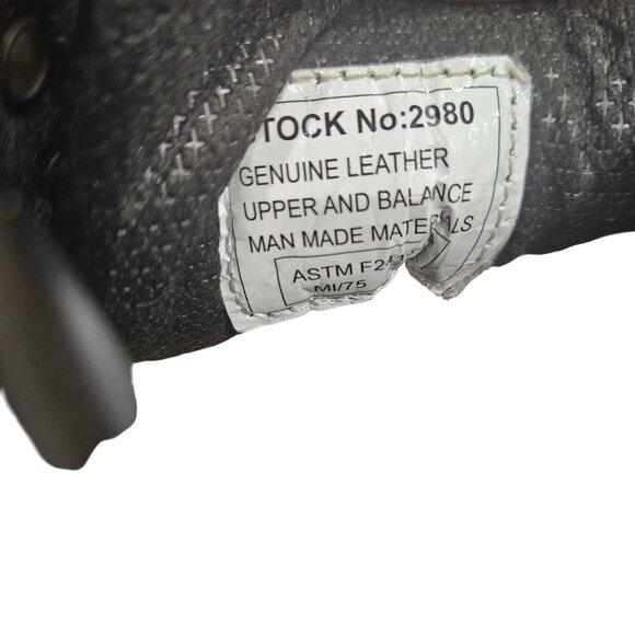 AdTec Black Leather Womens Steel Toe Work Boots Size 9 - Picture 4 of 7